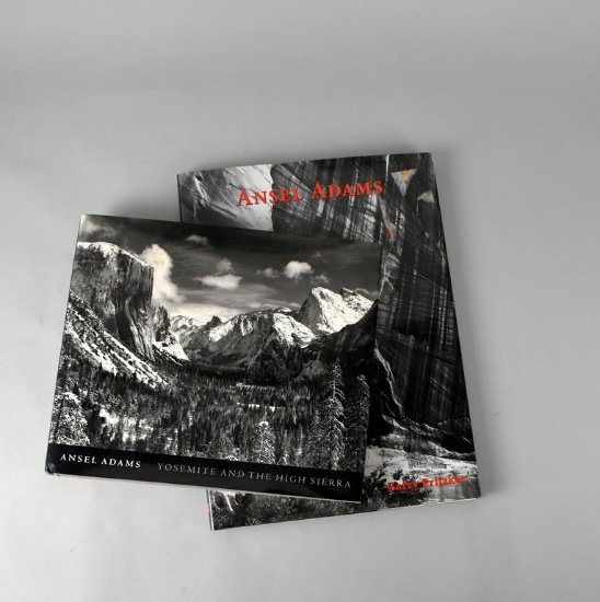 Two Ansel Adams Photo Art Coffee Table Books by Barry Pritzker and Other