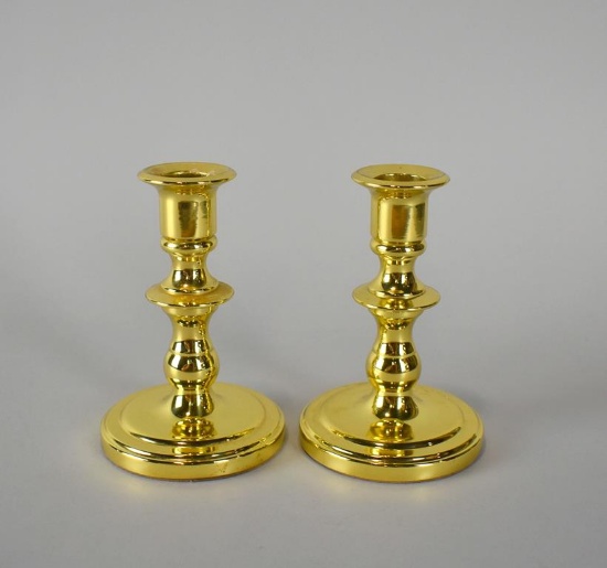Pair of Baldwin Brass Candleholders