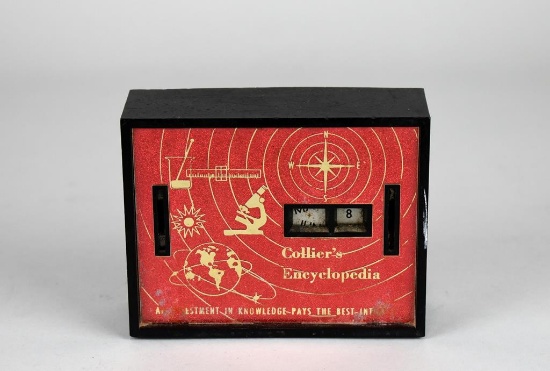 Mid-Century Collier's Encyclopedia Coin Bank