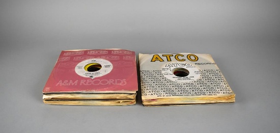 Lot of Thirty Vintage 45s Records & Nine Extra Storage Sleeves