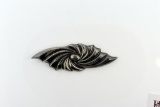 Large Vintage Sterling Silver Mexican Taxco Brooch 4” Pin