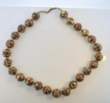 Glazed Clay Bead 22” Necklace