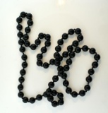 Black Onyx Bead 32” Strand Necklace