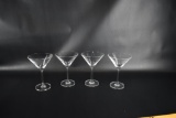 Four Marquis by Waterford Crystal 6.4” H Martini Glasses (Lots 149-152 Match)