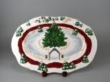 Spode “Christmas Tree Village” Platter, 2002