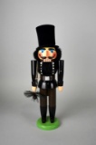 Erzgebirgische Volkskunst Wooden Chimney Sweet Nutcracker, GDR (E. Germany)