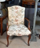 Martha Washington Chair with Floral Upholstery