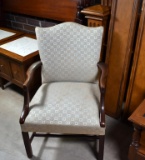 Martha Washington Chair with Neutral Upholstery