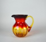 Amberina Art Glass 6” Blown Glass Pitcher