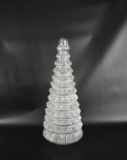 Shimmery Hollow Glass Christmas Tree, 19”