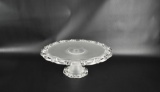 Satin Glass Open Lace Cake Stand
