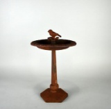 Small Cast Iron Garden Bird Bath, 15”