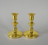 Pair of Baldwin Brass Candleholders
