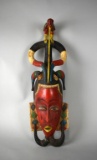 Vintage Ivory Coast 29” African Guro Mask