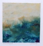 __ Young (XX-XXI) “Evening I” Dyed Fiber Art, Signed Lower Right