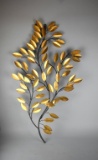 Gilt Leaves Metal Wall Art