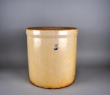 Old Five Gallon Slip Glazed Stoneware Storage Crock