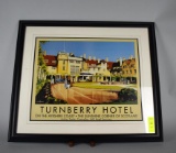 Framed Turnberry Hotel Print by Claude Buckle