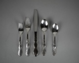 William Rogers & Co Extra Silver Plate 46 Piece Flatware Set