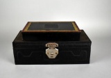 Two Vintage Metal Cash Boxes & SC National Bank Bag