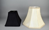 Two Fabric Lamp Shades