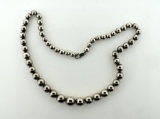Sterling Silver 21” Ball Strand Necklace