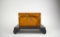 Antique Burl Walnut English Tea Caddy with MOP, Abalone, Satinwood and Ebony Inlay, Ca. 1820 & Stand