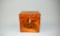 Antique Satinwood Tea Caddy with Shell Design Inlay