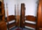 Pair of Queen Anne Mahogany Four Poster Twin Beds Made by a North Carolina Craftsman, Early 20th C.