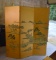 Vintage Chinoiserie Three Panel Screen