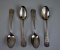 Lot of Four Standard Co. Silver 1893 World's Fair Columbian Expedition Chicago Souvenir Spoons