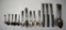 Lot of Fifteen Antique Silver Utensils of Various Makers