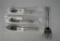 Four Wallace Silversmiths “Grand Baroque” Sterling Silver Fish Service Utensils
