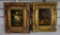 Pair of Oil on Canvas Floral Still Lifes, Signed EH, England