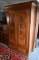 19th C. Victorian Burl Walnut Wardrobe