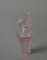 Pink Glass Perfume with Butterfly Stopper