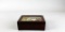 Small Wooden Box with Kitagawa Utamaro Print Under Glass Lid