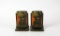 Pair of Pompeian Bronze “Meditation” Bookends 1925