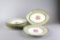 Seven Pieces Antique China & Seven Plate Hangers (Lots 252-254 Match)