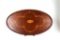 Inlaid Mahogany 24” Oval Tray