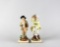 Pair of Antique Staffordshire Pearlware Figurines of Gardener & Falconer
