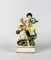 Antique Staffordshire Pearlware Figurine of Two Rural Musicians