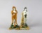 Two Seasons Figurines by Dixon Austin Pottery with Prattware Colours Circa 1800