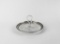 Silver & Etched Crystal 7.5” Tidbit Server