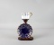 Nikko Co. Fine Bone China Cobalt White Demitasse Cup & Saucer on Stand, Japan