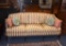 Vintage Sheraton Style Sofa with New Upholstery and Pillows