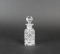 Cut Glass Perfume Bottle with Faceted Stopper