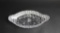 Cut Glass Oval Relish Dish