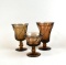 Twelve Pieces Fostoria Jamestown Brown Stemware (Coordinates with Lot 333)