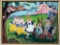 Pair of Framed Paint by Number Disney Scenes from Alice in Wonderland & Pinocchio